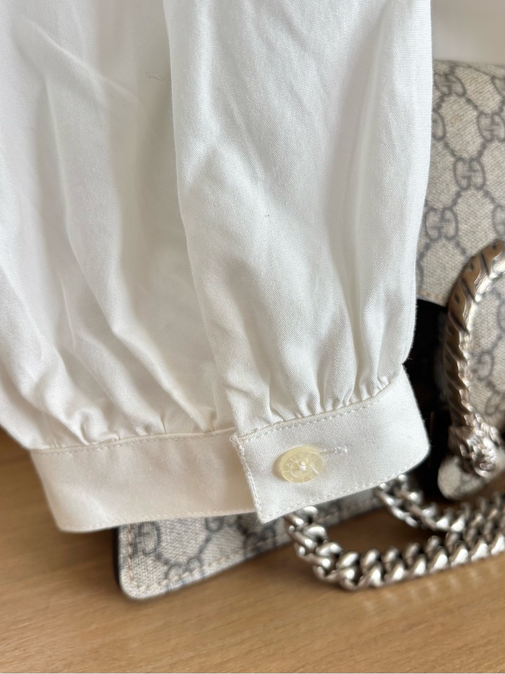 Lauren Ralph Lauren White Cotton Ruffle Shirt Jabot Blouse Shirt L Romantic Y2K - Picture 8 of 12